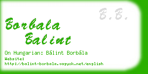 borbala balint business card