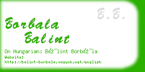borbala balint business card